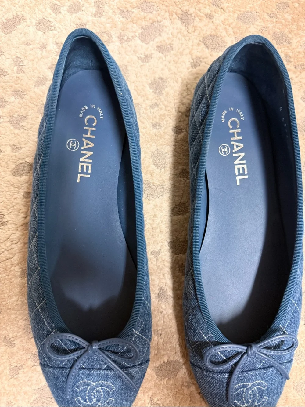 Chanel Denim Ballerinas size 42